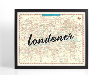 Londoner | 1947 Limited Edition Map Screen Print, 2 of 4