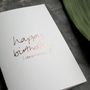 'Happy Birthday I Remembered' Rose Gold Birthday Card, thumbnail 2 of 4