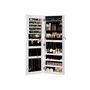 Mirrored Wall Mounted Lockable Jewelry Cabinet Armoire, thumbnail 7 of 7