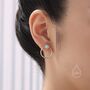 Double Circle White Opal Ear Jacket, thumbnail 1 of 11
