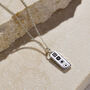 Family Signal Flags Engraved Tag Necklace, thumbnail 2 of 7