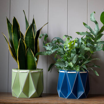 Two Origami Self Watering Eco Plant Pots, 7 of 12