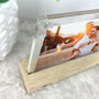 Personalised Couples Names Wooden Base 6x4' Photo Frame, thumbnail 4 of 8