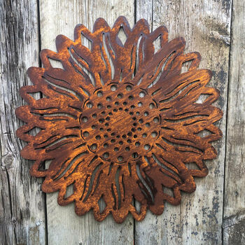 Sunflower Wall Feature , Garden Fence Decoration, 4 of 4