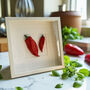 Ceramic Wall Art Kitchen Decor: Red Peppers, thumbnail 3 of 8
