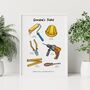 Grandad's Toolkit Print Personalised Father's Day Gift, thumbnail 1 of 5