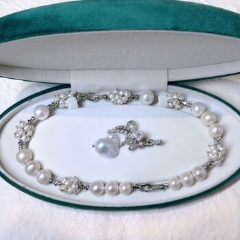 Celestial Blossom Pearl Necklace, 5 of 6