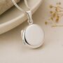 Personalised Sterling Silver Round Locket, thumbnail 1 of 10