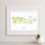 Personalised Map For Dad Add His Favourite Places, thumbnail 5 of 12