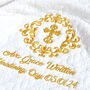 Cable Knit Personalised Christening Blanket, thumbnail 3 of 10