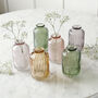 Summer Shades Coloured Glass Bud Vase Assortment, thumbnail 1 of 3