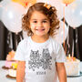 Personalised Owl Pair Colour In Child's T Shirt, thumbnail 1 of 4