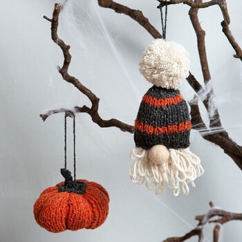 Halloween Decorations Garland And Baubles Knitting Kit, 4 of 9