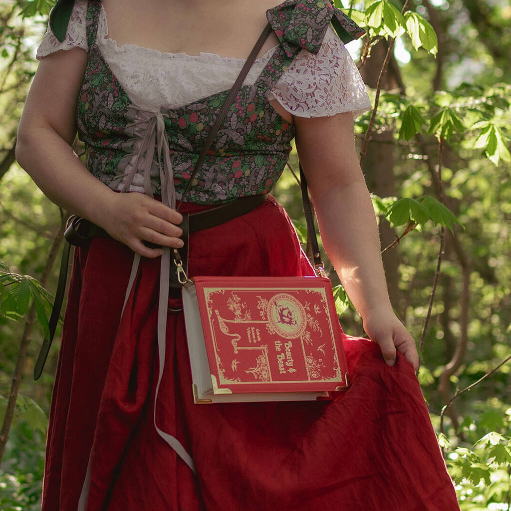 The Beauty and The Beast Red Handbag - Well Read Company