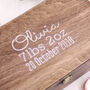 Personalised Carved Antiqued Christening Memory Box, thumbnail 2 of 5