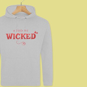 'A Little Bit Wicked' Glittery Teens/Adults Hoodie, 5 of 12