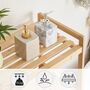 Four Tier Natural Brown Bamboo Bathroom Kitchen Shelves, thumbnail 2 of 7