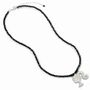 Barbie Sterling Silver Silhouette On A Black Onyx Bead Necklace, thumbnail 3 of 4