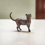 Bronze Cat Sculpture 8th Anniversary Gift, thumbnail 1 of 4