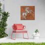 Rusted Metal Standing Horse Equestrian Wall Art, thumbnail 8 of 10