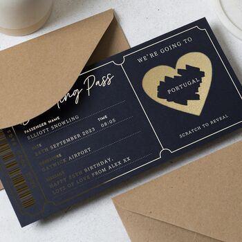 Scratch Reveal Boarding Pass Gift Voucher, 2 of 9