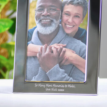 Personalised Silver Wedding Anniversary Photo Frame, 4 of 7
