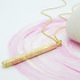 Personalised Solid Gold Bar Necklace, thumbnail 9 of 9