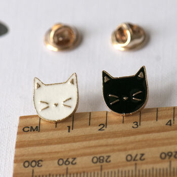 Cute Cat Enamel Pin Badges, 6 of 10
