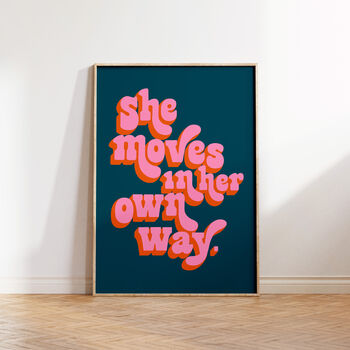 She Moves In Her Own Way Music Gift Print, 5 of 7