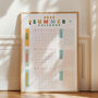 Large 2024 Summer Bucket List Wall Planner, thumbnail 9 of 11