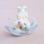 Personalised Bead And Wire Bunny Wooden Toy, thumbnail 2 of 2