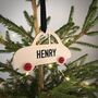 Personalised Wooden Car Christmas Tree Decoration, thumbnail 2 of 3