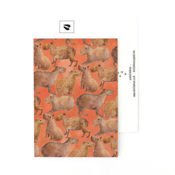Chill Of Capybaras Print Postcard, 3 of 8