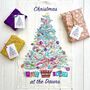 Personalised 'Oh Christmas Tree' Linen T Towel, thumbnail 1 of 2