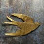 Pressed Metal Gold Dove Festive Hanging Decoration, thumbnail 1 of 3