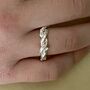 Entwined Silver And Solid Gold Forest Twig Ring, thumbnail 9 of 10
