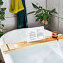Personalised Ash Wood Bath Caddy, thumbnail 2 of 4