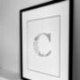 'Letter C' Linear Illustration Print, thumbnail 6 of 6