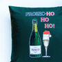 Funny Prosecco Christmas Cushion, thumbnail 3 of 5