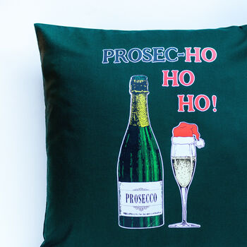 Funny Prosecco Christmas Cushion, 3 of 5