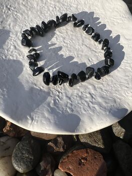 Cape Amethyst And Obsidian Crystal Healing Bracelet, 3 of 4