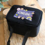 Personalised Good Vibes Black Lunch Bag, thumbnail 1 of 3