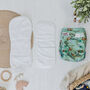 Green Safari Pattern All In Two Reusable Nappy, thumbnail 4 of 6