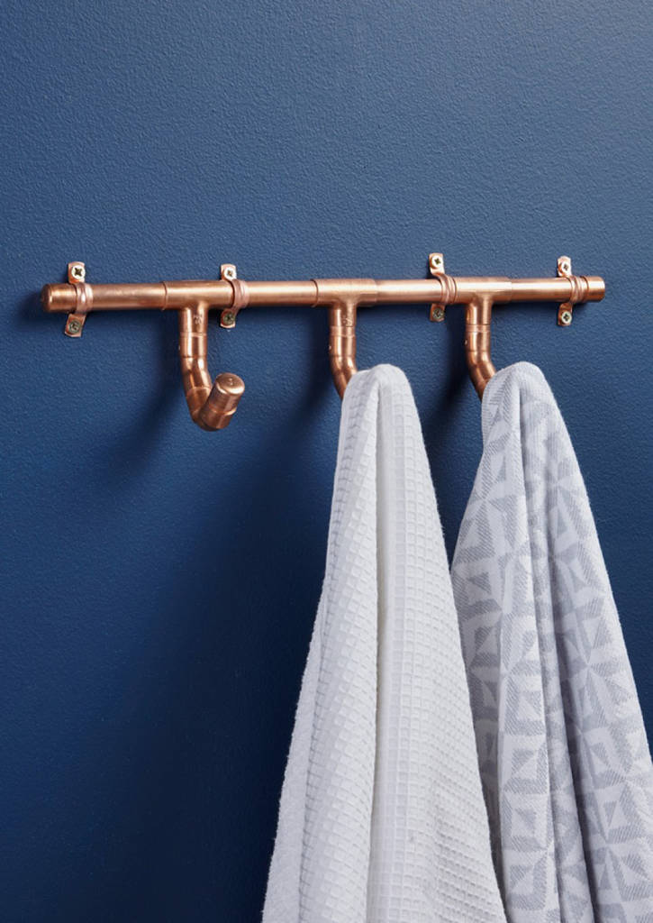 Industrial Copper Pipe Door Hook By Lime Lace
