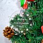 Personalised Acrylic 'First Christmas' Decoration, thumbnail 2 of 3