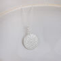 Sterling Silver Small Mandala Pendant, thumbnail 1 of 3