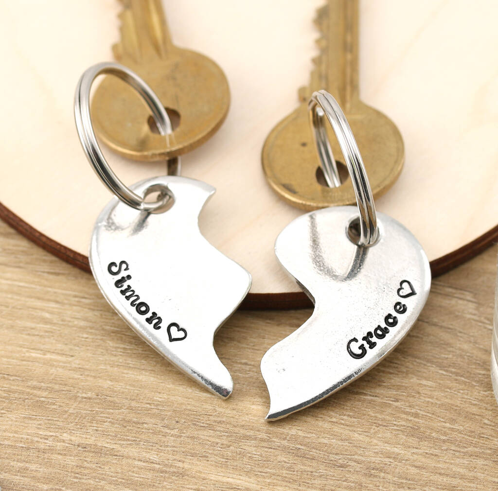 Gift For Couples Togetherness Personalised Keyring, 1 of 10