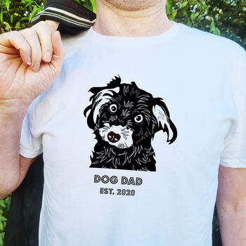 Personalised Dog Dad T Shirt, 2 of 8