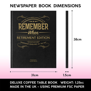 Personalised Retirement Newspaper Book, 8 of 12