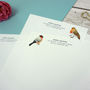 Aviary Collection Personalised Writing Paper, thumbnail 4 of 10